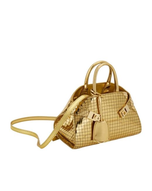 Ferragamo Metallic Hug Handbag (Xs)