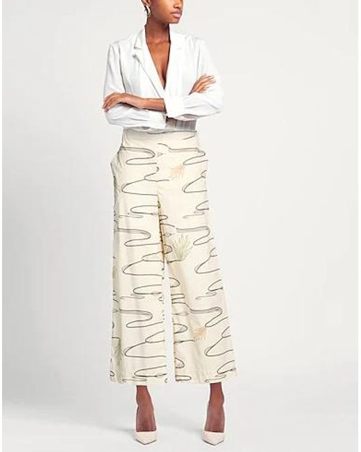 Max Mara Natural Mm By Pants Cotton