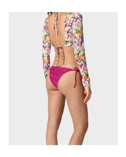 Missoni White Zigzag Motif Crop Top