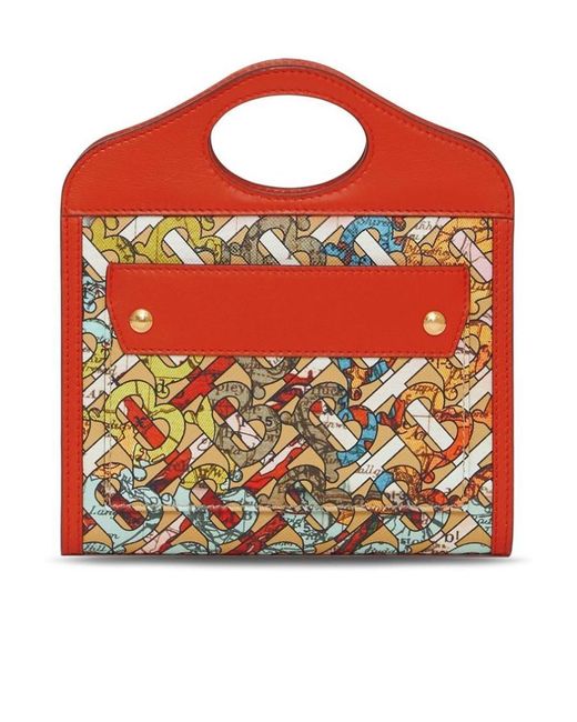 Burberry Red Logo Shoulder Bag