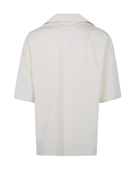 Entire studios White Boxy Short-Sleeve Shirt