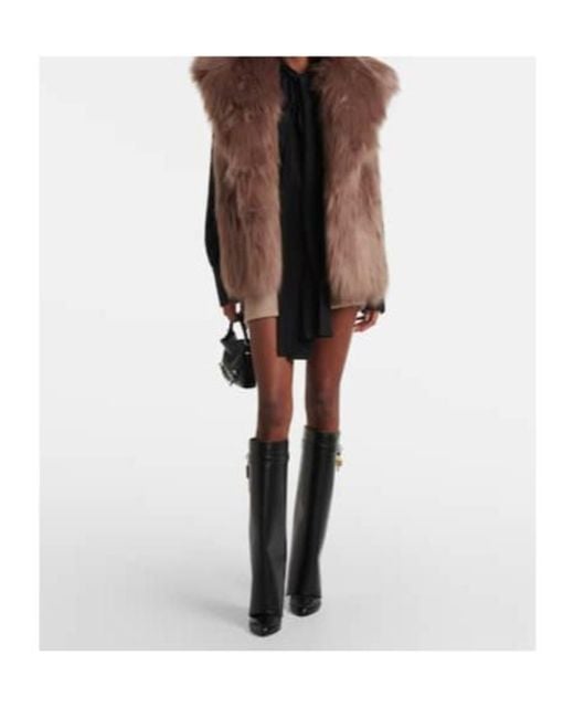 Givenchy Brown Faux Fur Vest