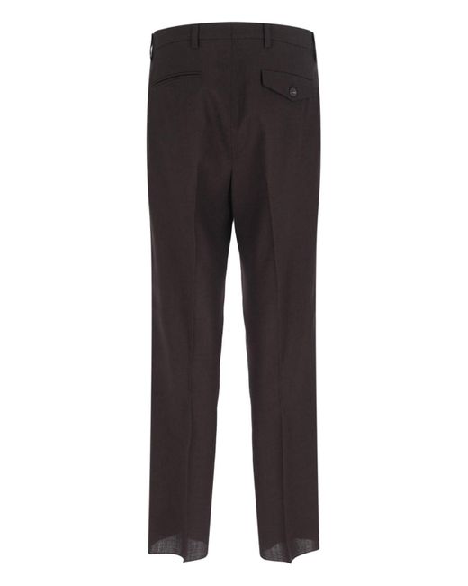 Prada Gray Wool Pants for men
