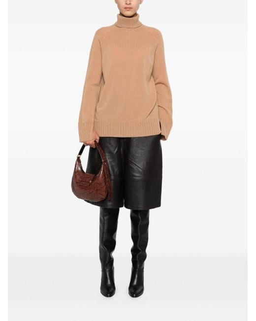 Twinset Natural Turtleneck Sweater