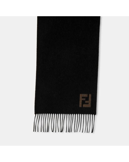 Fendi White Ff Scarf Sn54 for men