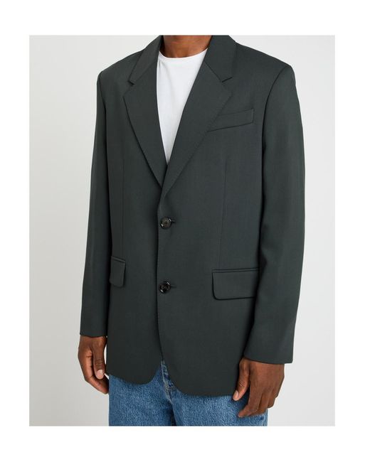 AMI Black Wool Blazer for men
