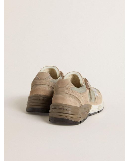 Golden Goose Deluxe Brand Brown Dad-Star Lace-Up Sneakers
