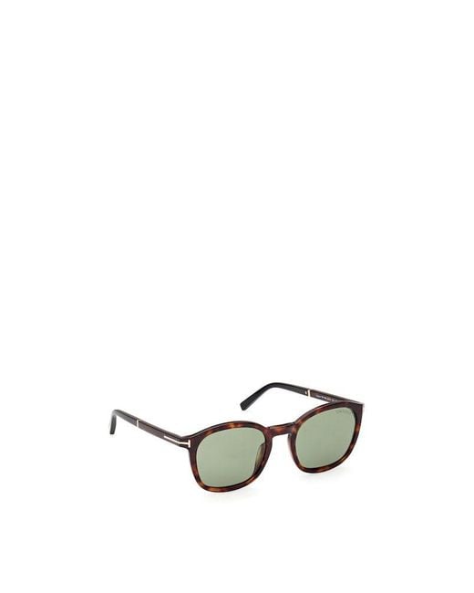 Tom Ford Metallic Eyewear Square Frame Sunglasses for men