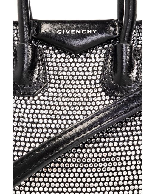 Givenchy Black Antigona Embellished Mini Top Handle Bag