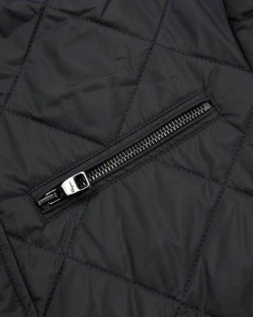 Ferragamo Blue Quilted Casual Jacket for men
