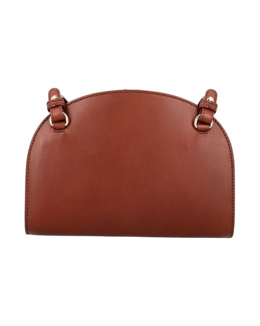 A.P.C. Red Demi Lune Clutch Bag