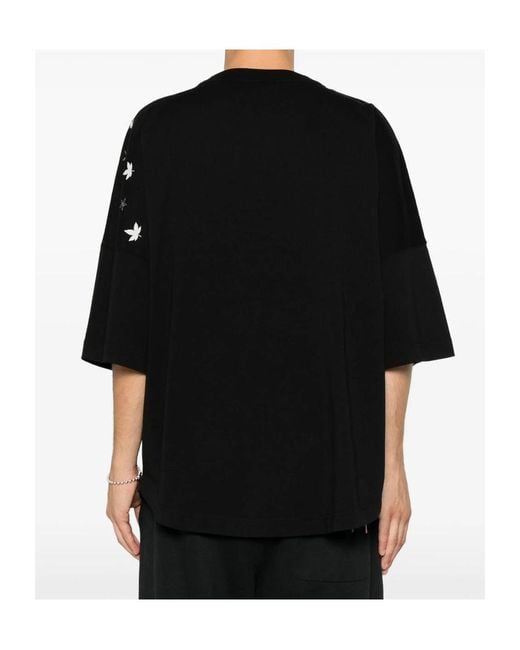 Palm Angels Black Short-Sleeved T-Shirt for men