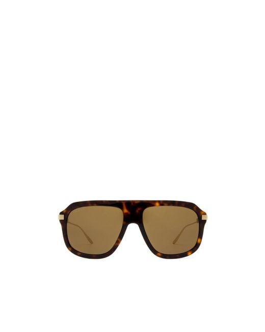 Gucci Brown Eyewear Aviator Frame Sunglasses for men