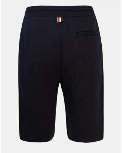 Thom Browne Blue Side-Stripe Track Shorts for men