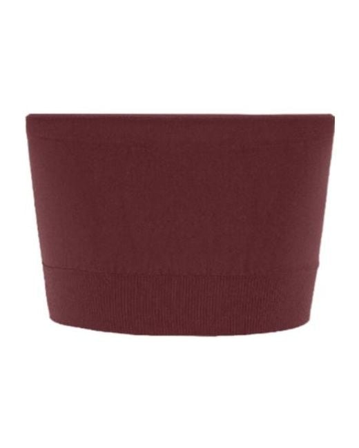 Wolford Red Seamless Strapless Bandeau Top
