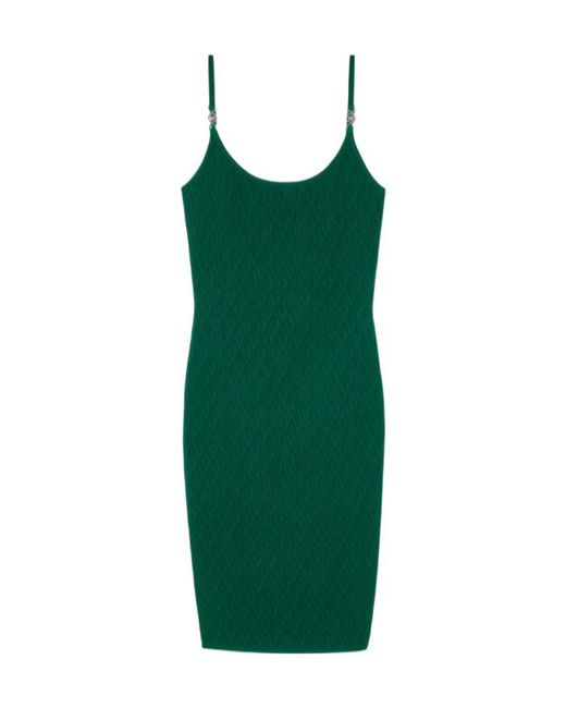 Versace Green Sleeveless Midi Dress