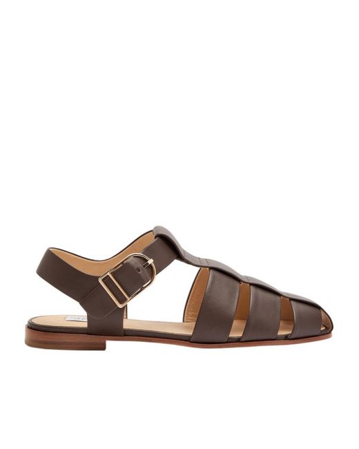 Gabriela Hearst Brown Leather Sandals