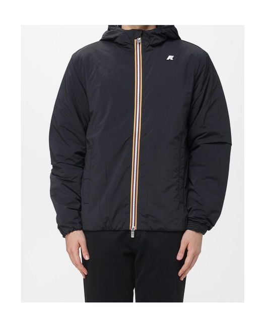 K-Way Black Jack Plain Warm Jacket for men