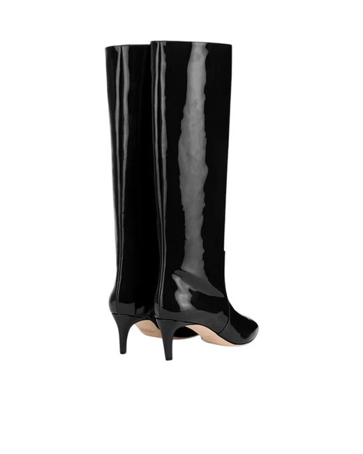 Paris Texas Black 60Mm Pointed-Toe Knee-High Boots