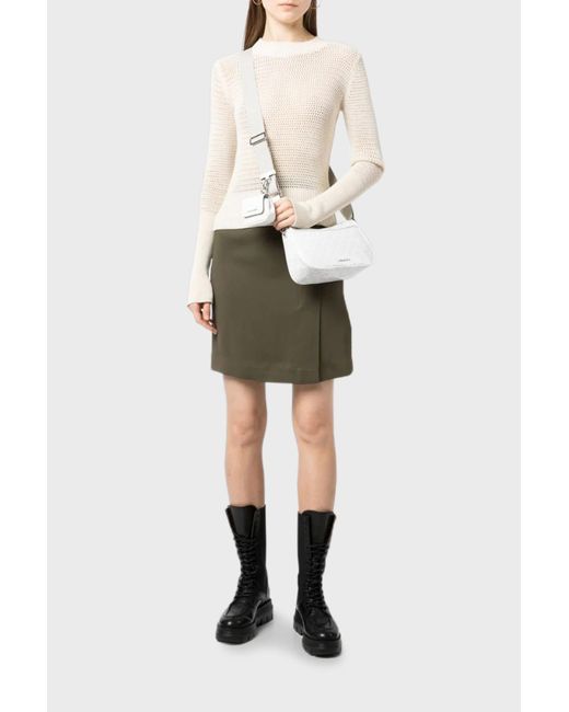 Michael Kors White Logo Cross-Body Bag