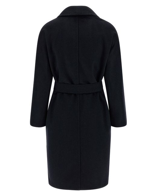 Max Mara Blue Studio Panteon Double-Breasted Coat