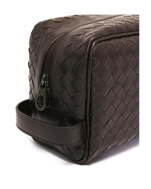 Bottega Veneta Gray Knitted Clutch for men