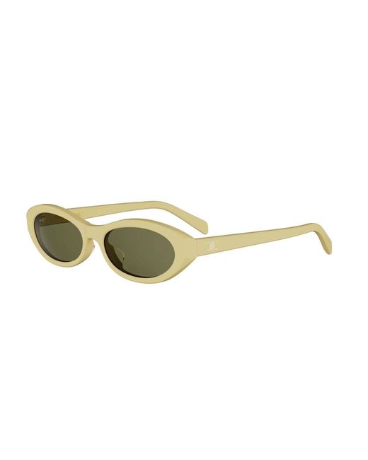 Céline Green Full-Rim Sunglasses