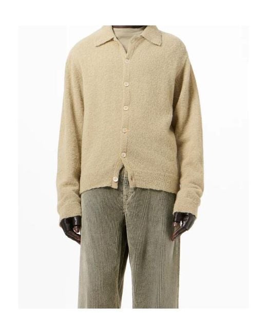 Our Legacy Natural Long Sleeved Button-Up Cardigan for men