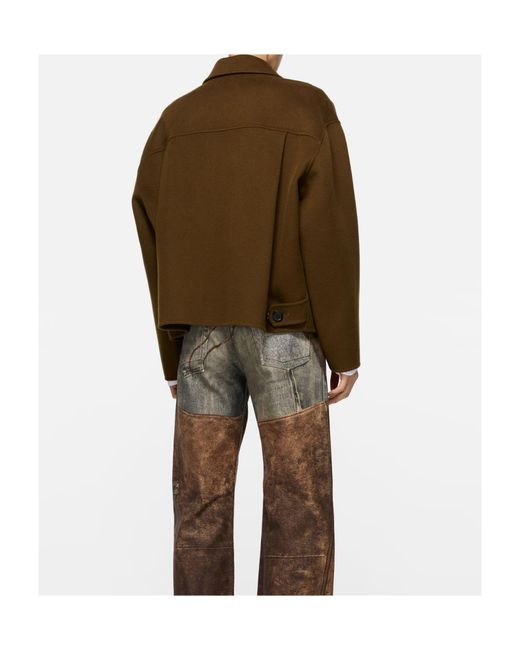 Acne Brown Zip-Up Long Sleeved Jacket for men