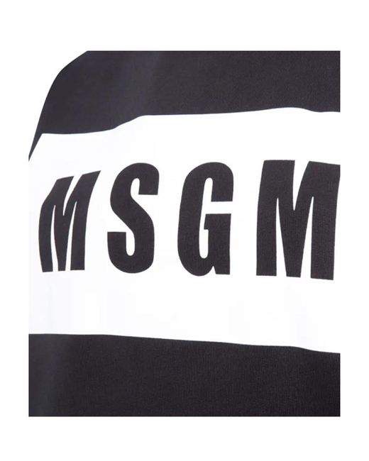 MSGM Black Logo Hoodie