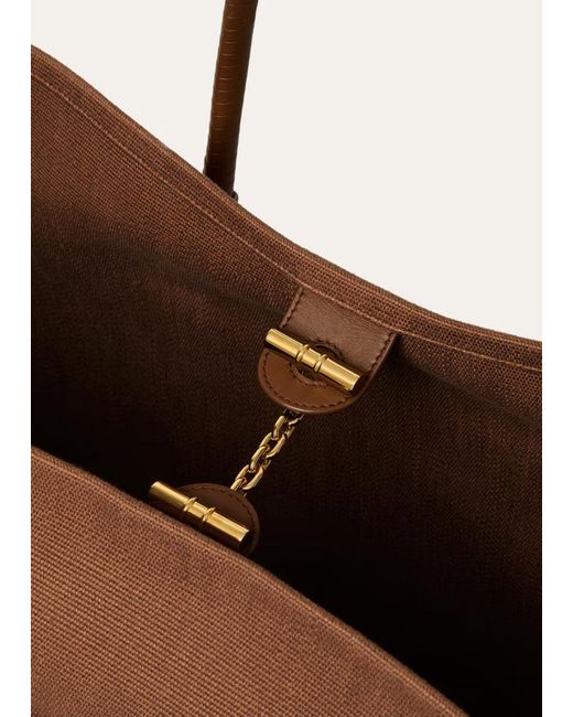 Loro Piana Brown Ghiera Shopper Large