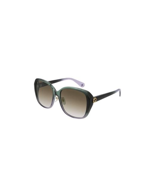 Gucci Metallic Frame Design Sunglasses