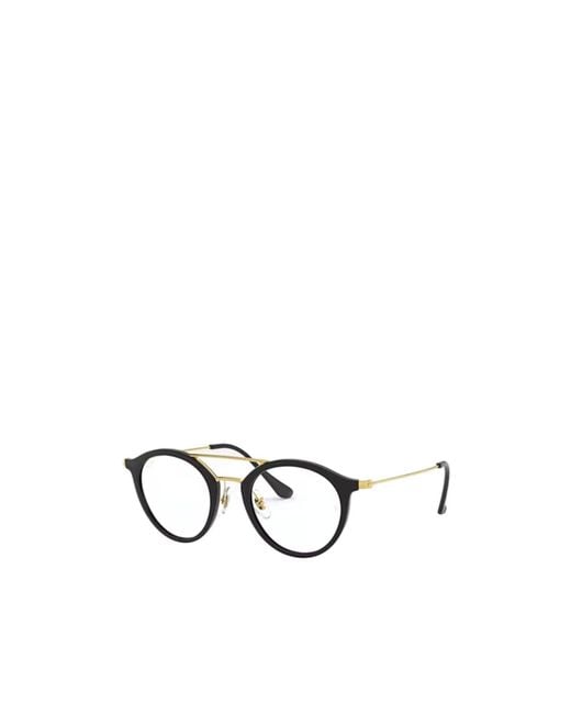Ray-Ban White Round-Frame Glasses for men