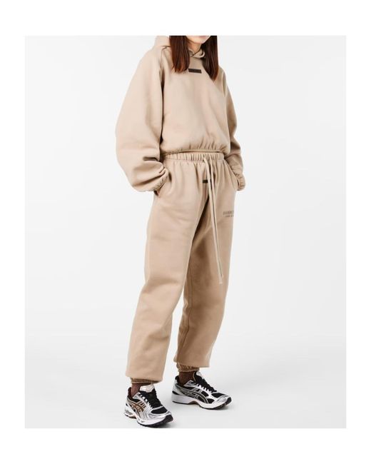 Fear Of God Natural Logo Hooded Sweatshirt