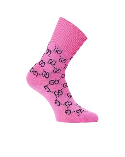 Gucci Pink Soft Temperament Socks