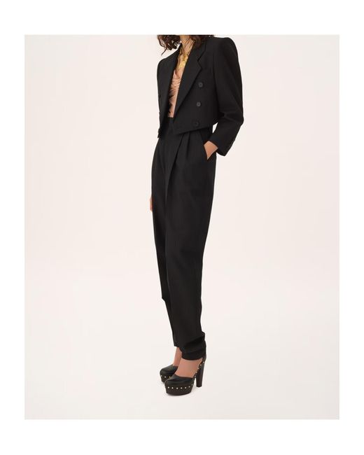 Chloé Blue Spencer Striped Button Blazer