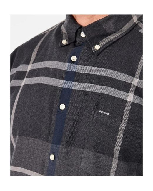 Barbour Blue Long Sleeve Patterned Shirt for men