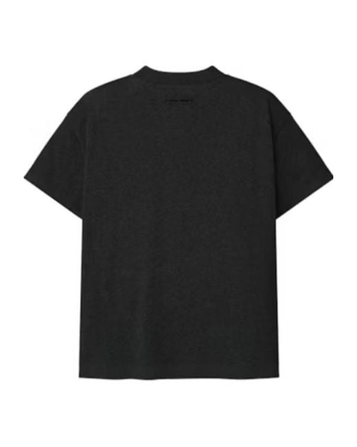 Fear Of God Black Logo Embroidered Crewneck T-Shirt