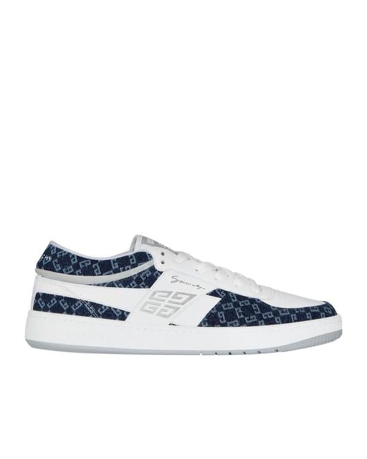 Givenchy Blue G Move Panelled Low-Top Sneakers for men