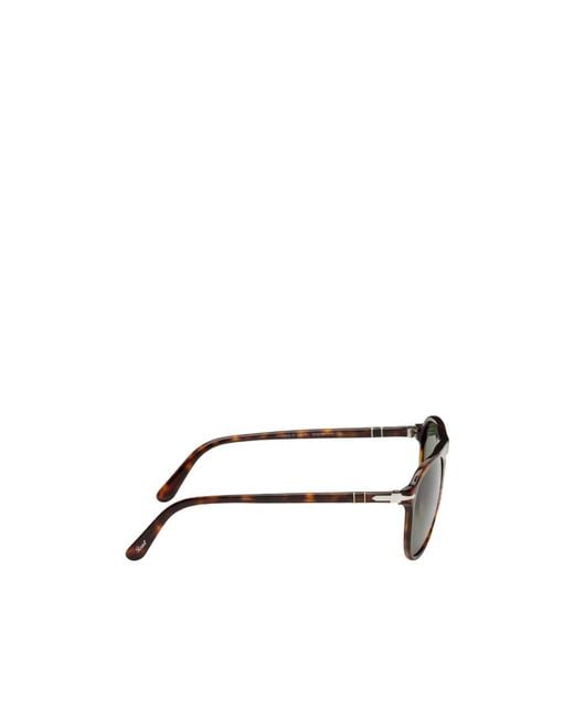 Persol Green Tortoishell-Effect Round-Frame Sunglasses for men