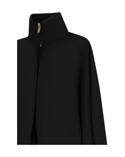 DARKPARK Black Norma Zip-Up Draped Coat