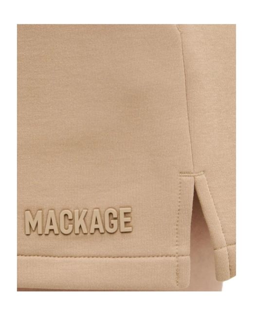 Mackage Natural Summer-R Drawstring Logo Shorts