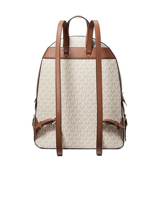 Michael Kors Natural Large Logo Backpack