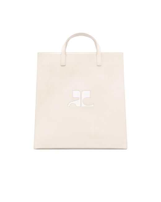 Courreges White Courrèges Heritage Naplack Tote Bag for men