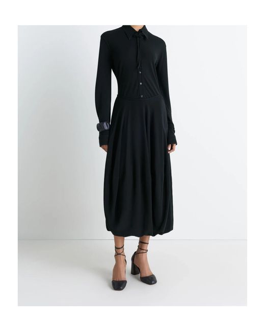 Lemaire Black Long Balloon Skirt