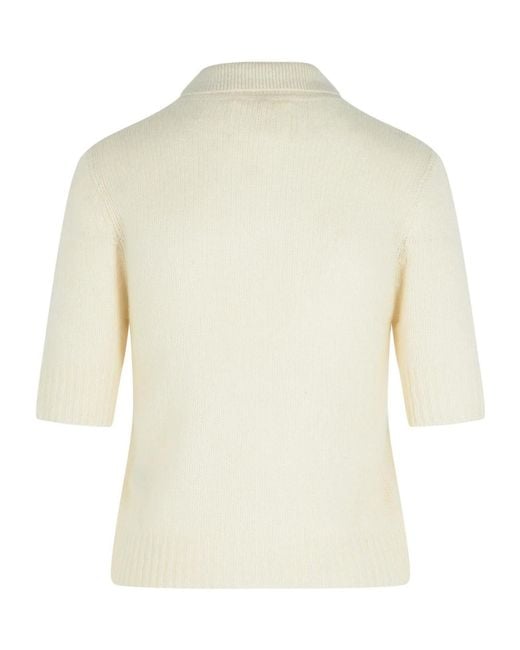 Lisa Yang White Polo Sweater