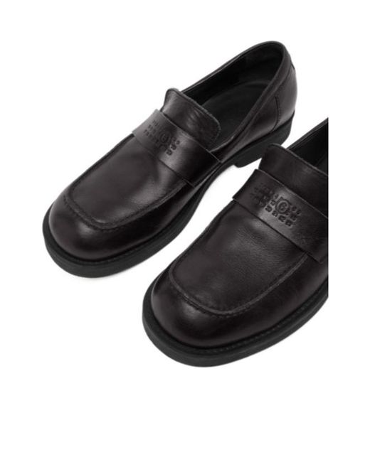 MM6 by Maison Margiela Black City Biker Loafers