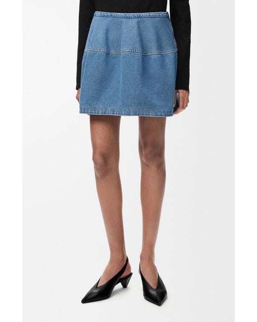 Loewe Blue Balloon Denim Mini Skirt