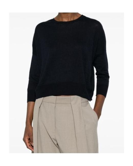 Baserange Black Crew-Neck Sweater