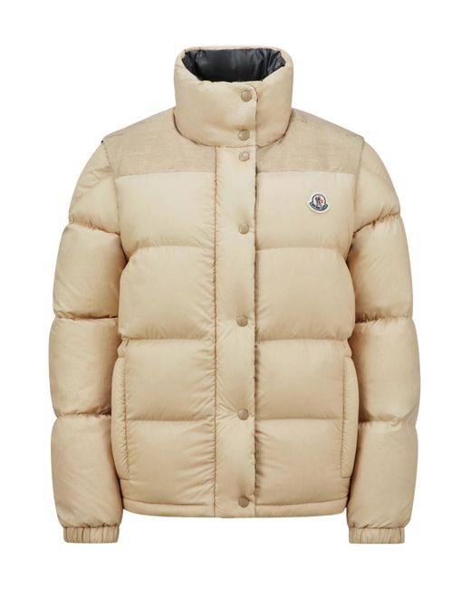 Moncler Natural Verone Reversible Short Puffer Jacket